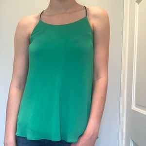 Green, flowy tank top